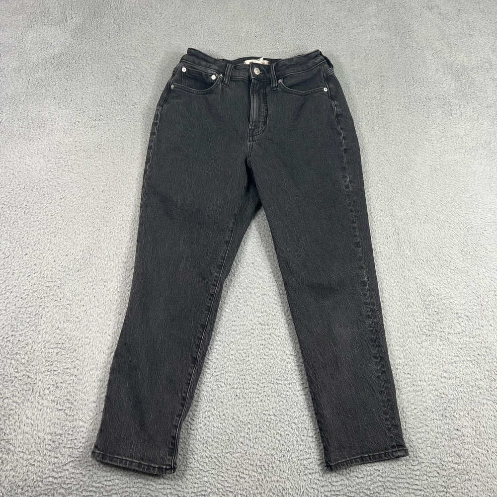 Madewell Jeans Womens 26P The Curvy Perfect Vintage Jean Medium Black Wash Denim